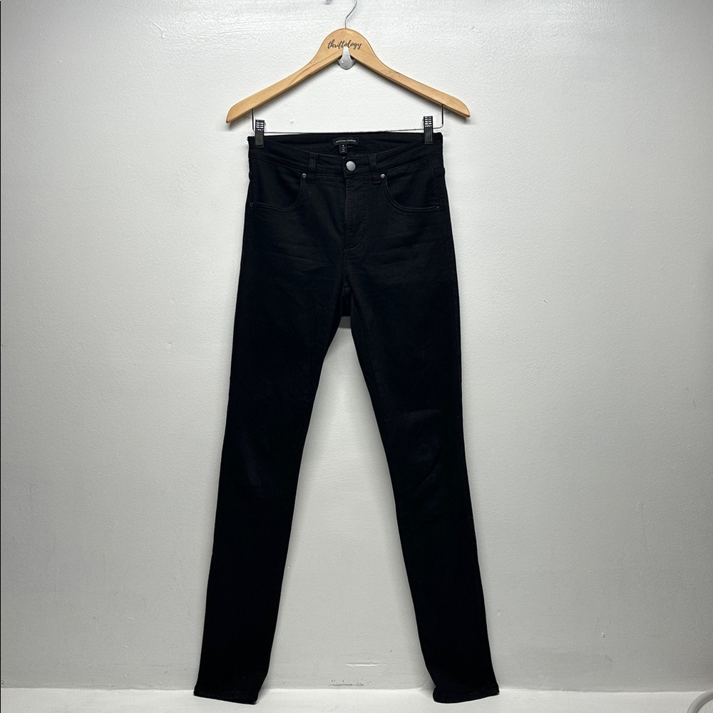 Universal Standard Seine High Rise Skinny Denim Jeans Pants Faded Black Size 4